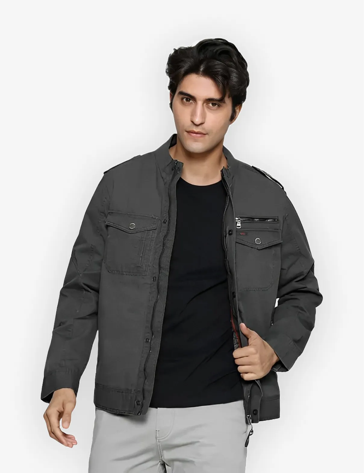 Casual simply jacket